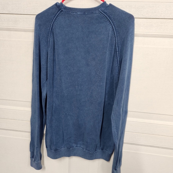 Paradise Collection Men's M Faded Blue Sweater 100% Cotton New - Picture 7 of 7